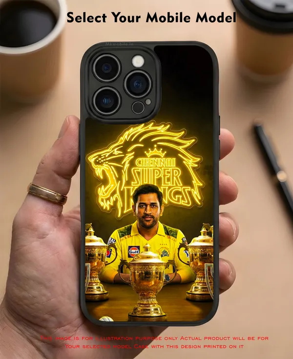 Chennai_Super_Kings_Logo_With_Dhoni_Design_Printed_Premium_Glossy_Back_Case_Cover_With_Camera_Protection_Mk000317_Bx