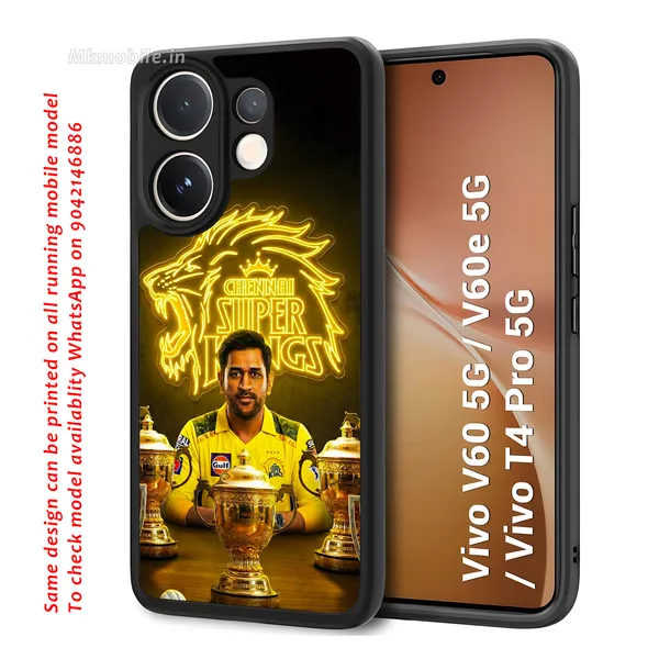 Chennai_Super_Kings_Logo_With_Dhoni_Design_Printed_Premium_Glossy_Back_Case_Cover_With_Camera_Protection_For_Vivo_V60_5G_/_V60e_/_T4_Pro_5G_Mk000317_Bx