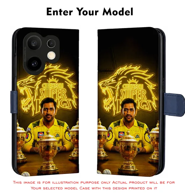 Chennai_Super_Kings_Logo_With_Dhoni_Design_Printed_Flip_Case_Cover_With_Camera_Protection_Mk000317_Fcuv