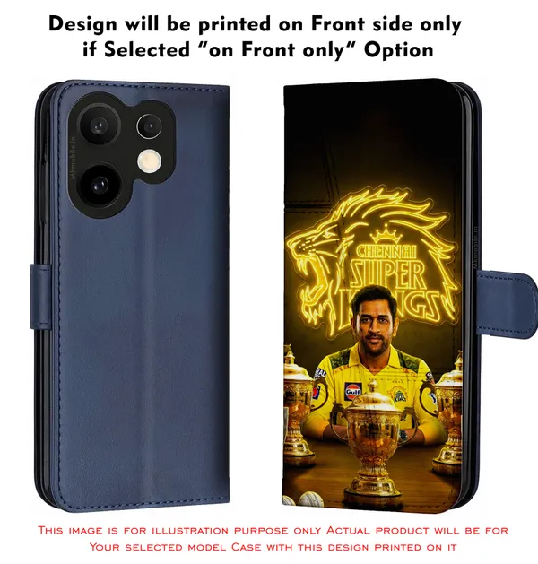 Chennai_Super_Kings_Logo_With_Dhoni_Design_Printed_Flip_Case_Cover_With_Camera_Protection_Mk000317_Fcuv