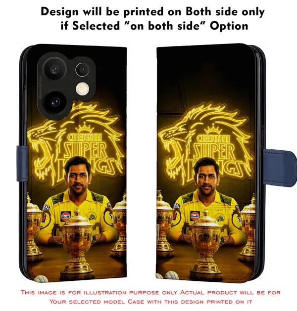 Chennai_Super_Kings_Logo_With_Dhoni_Design_Printed_Flip_Case_Cover_With_Camera_Protection_Mk000317_Fcuv