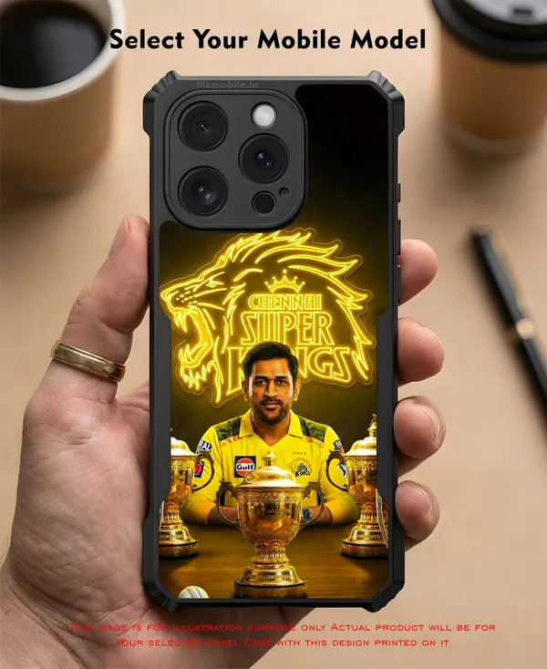 Chennai_Super_Kings_Logo_With_Dhoni_Design_Printed_Bumper_Glossy_Back_Case_Cover_With_Camera_Protection_Mk000317_Ip