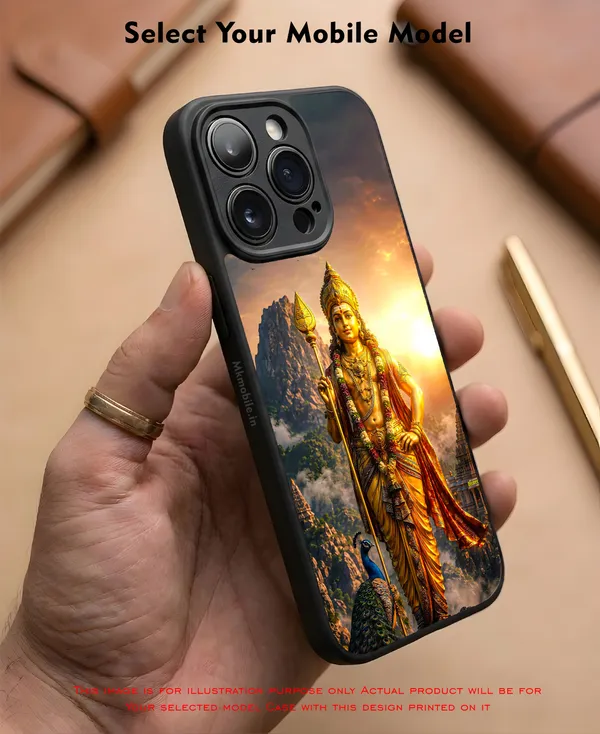Lord_Murugan_With_Mayil_And_Vel_Design_Printed_Premium_Glossy_Back_Case_Cover_With_Camera_Protection_Mk000319_Bx
