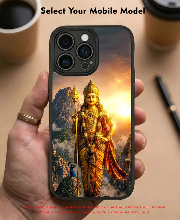 Lord_Murugan_With_Mayil_And_Vel_Design_Printed_Premium_Glossy_Back_Case_Cover_With_Camera_Protection_Mk000319_Bx