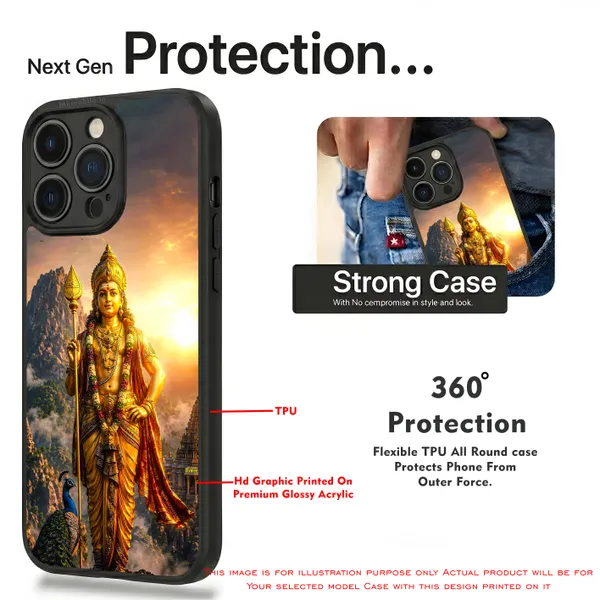 Lord_Murugan_With_Mayil_And_Vel_Design_Printed_Premium_Glossy_Back_Case_Cover_With_Camera_Protection_Mk000319_Bx