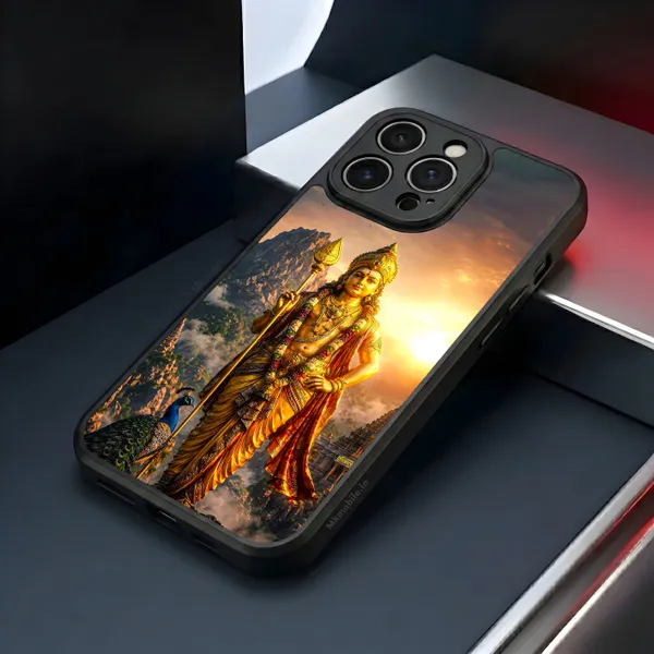 Lord_Murugan_With_Mayil_And_Vel_Design_Printed_Premium_Glossy_Back_Case_Cover_With_Camera_Protection_Mk000319_Bx