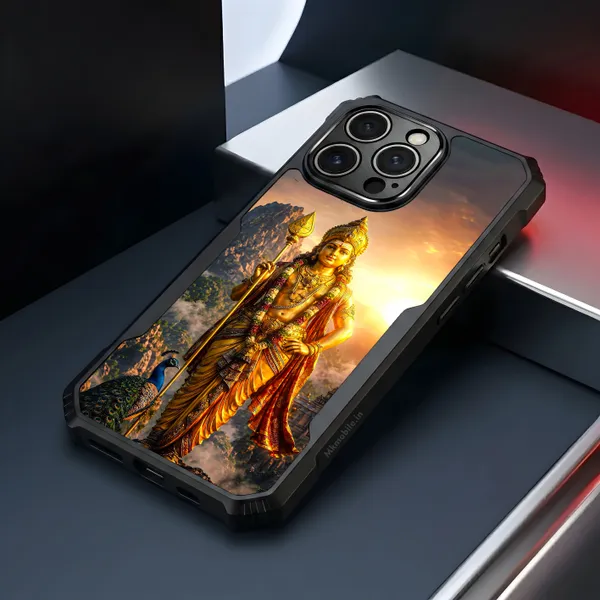 Lord_Murugan_With_Mayil_And_Vel_Design_Printed_Bumper_Glossy_Back_Case_Cover_With_Camera_Protection_Mk000319_Ip