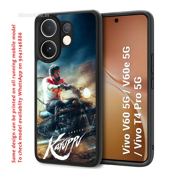 Tamil_Actor_Suriya_Karuppu_Movie_Look_On_Bike_Design_Printed_Premium_Glossy_Back_Case_Cover_With_Camera_Protection_For_Vivo_V60_5G_/_V60e_/_T4_Pro_5G_Mk000324_Bx