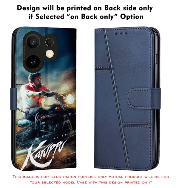 Tamil_Actor_Suriya_Karuppu_Movie_Look_On_Bike_Design_Printed_Flip_Case_Cover_With_Camera_Protection_Mk000324_Fcuv