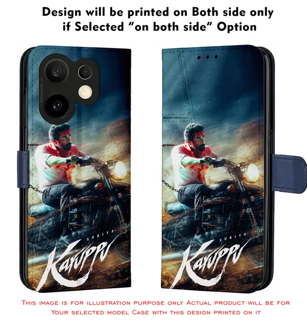 Tamil_Actor_Suriya_Karuppu_Movie_Look_On_Bike_Design_Printed_Flip_Case_Cover_With_Camera_Protection_Mk000324_Fcuv