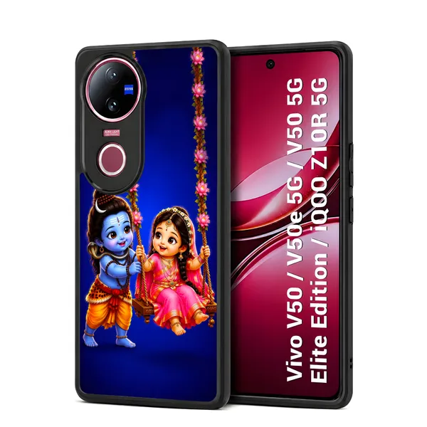 Adorable_Cute_Lord_Shivan_Parvathi_Design_Printed_Premium_Glossy_Back_Case_Cover_With_Camera_Protection_For_Vivo_V50_/_V50e_/_V50_5g_Elite_Edition_/_iQOO_Z10r_5g_Mk000331_Bx