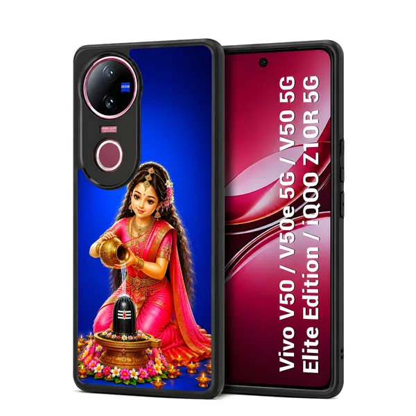 Girl_Worshiping_Shivalingam_Design_Printed_Premium_Glossy_Back_Case_Cover_With_Camera_Protection_For_Vivo_V50_/_V50e_/_V50_5g_Elite_Edition_/_iQOO_Z10r_5g_Mk000332_Bx