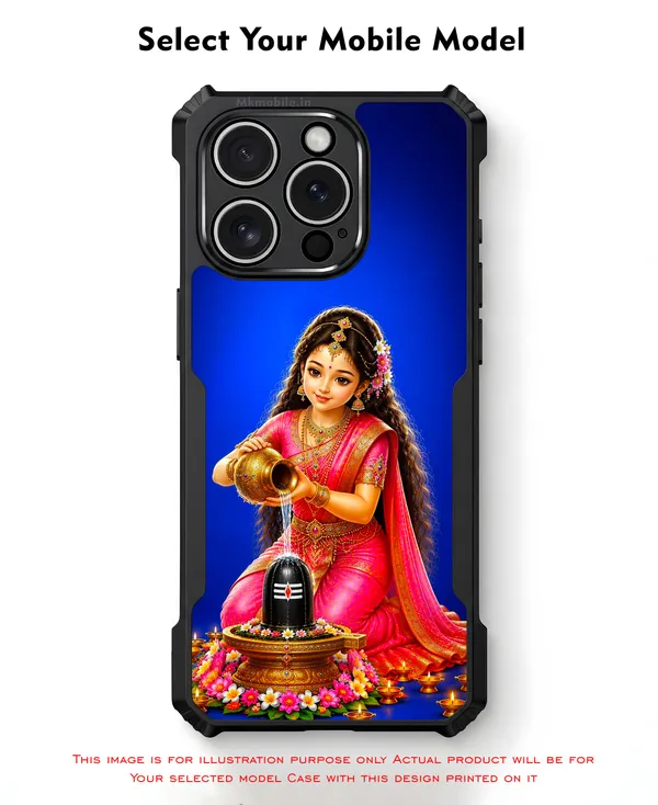 Girl_Worshiping_Shivalingam_Design_Printed_Bumper_Glossy_Back_Case_Cover_With_Camera_Protection_Mk000332_Ip