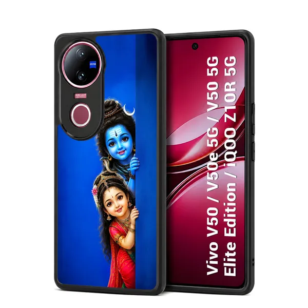 Adorable_Cute_Lord_Shivan_Parvathi_Design_Printed_Premium_Glossy_Back_Case_Cover_With_Camera_Protection_For_Vivo_V50_/_V50e_/_V50_5g_Elite_Edition_/_iQOO_Z10r_5g_Mk000333_Bx