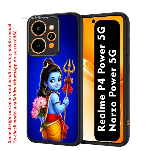Adorable_Cute_Lord_Shiva_With_Thirusoolam_Design_Printed_Premium_Glossy_Back_Case_Cover_With_Camera_Protection_For_Realme_P4_Power_5G_/_Narzo_Power_5G_Mk000336_Bx