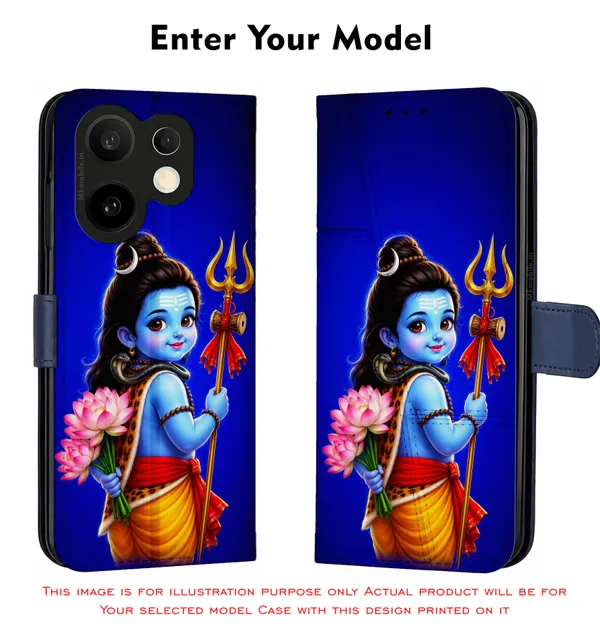 Adorable_Cute_Lord_Shiva_With_Thirusoolam_Design_Printed_Flip_Case_Cover_With_Camera_Protection_Mk000336_Fcuv