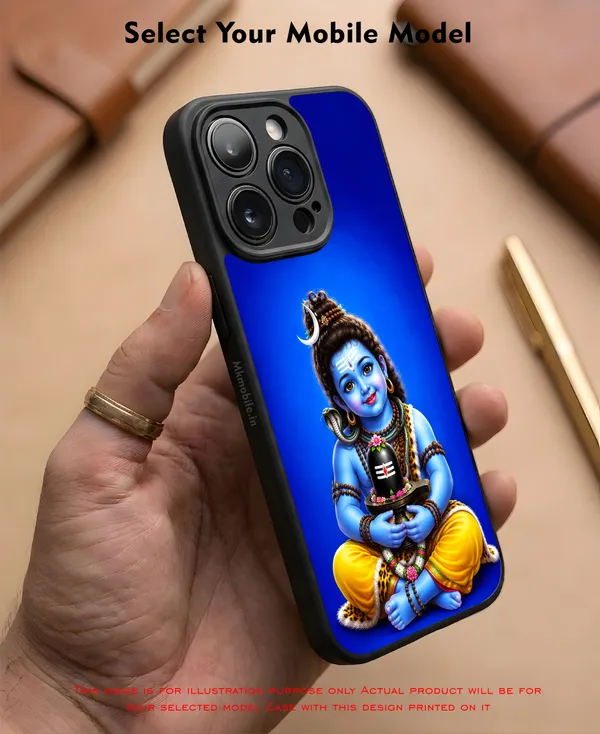 Adorable_Cute_Lord_Shivan_Holding_Shivalingam_Design_Printed_Premium_Glossy_Back_Case_Cover_With_Camera_Protection_Mk000338_Bx