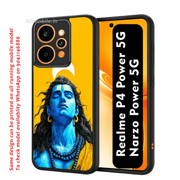 Blue_Lord_Shiva_Mahadev_In_Yellow_Background_Design_Printed_Premium_Glossy_Back_Case_Cover_With_Camera_Protection_For_Realme_P4_Power_5G_/_Narzo_Power_5G_Mk000342_Bx