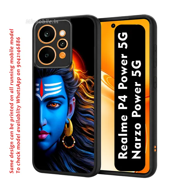 Blue_Lord_Shiva_Mahadev_Half_Face_Design_Printed_Premium_Glossy_Back_Case_Cover_With_Camera_Protection_For_Realme_P4_Power_5G_/_Narzo_Power_5G_Mk000345_Bx