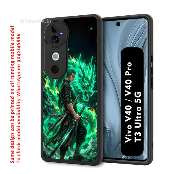 Anime_Character_Roronoa_Zoro_From_One_Piece_Design_Printed_Premium_Glossy_Back_Case_Cover_With_Camera_Protection_For_Vivo_V40_5G_/_V40_Pro_5G_/_T3_Ultra_5G_Mk000348_Bx