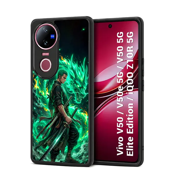 Anime_Character_Roronoa_Zoro_From_One_Piece_Design_Printed_Premium_Glossy_Back_Case_Cover_With_Camera_Protection_For_Vivo_V50_/_V50e_/_V50_5g_Elite_Edition_/_iQOO_Z10r_5g_Mk000348_Bx