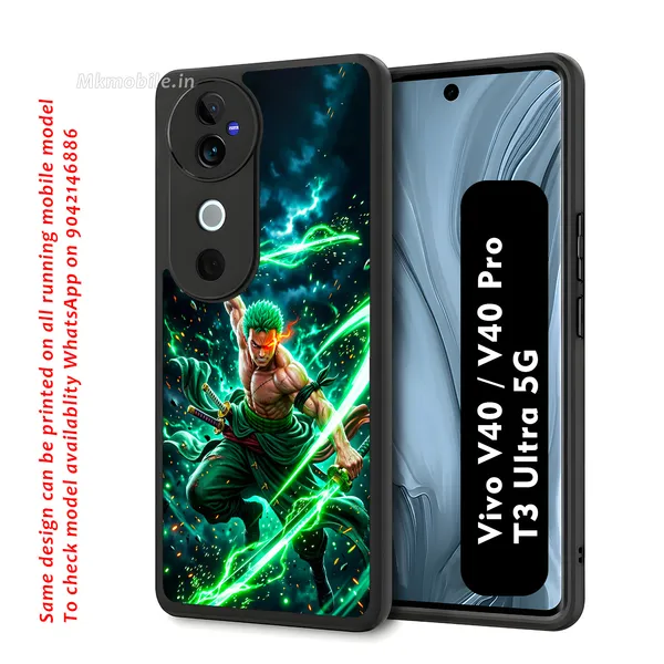 Anime_Character_Roronoa_Zoro_From_One_Piece_Design_Printed_Premium_Glossy_Back_Case_Cover_With_Camera_Protection_For_Vivo_V40_5G_/_V40_Pro_5G_/_T3_Ultra_5G_Mk000349_Bx