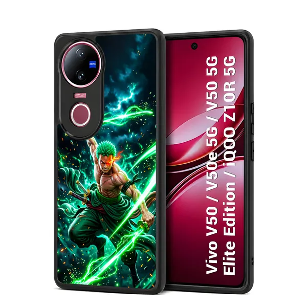 Anime_Character_Roronoa_Zoro_From_One_Piece_Design_Printed_Premium_Glossy_Back_Case_Cover_With_Camera_Protection_For_Vivo_V50_/_V50e_/_V50_5g_Elite_Edition_/_iQOO_Z10r_5g_Mk000349_Bx