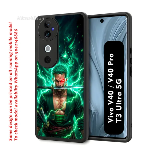 Anime_Character_Roronoa_Zoro_From_One_Piece_Design_Printed_Premium_Glossy_Back_Case_Cover_With_Camera_Protection_For_Vivo_V40_5G_/_V40_Pro_5G_/_T3_Ultra_5G_Mk000350_Bx