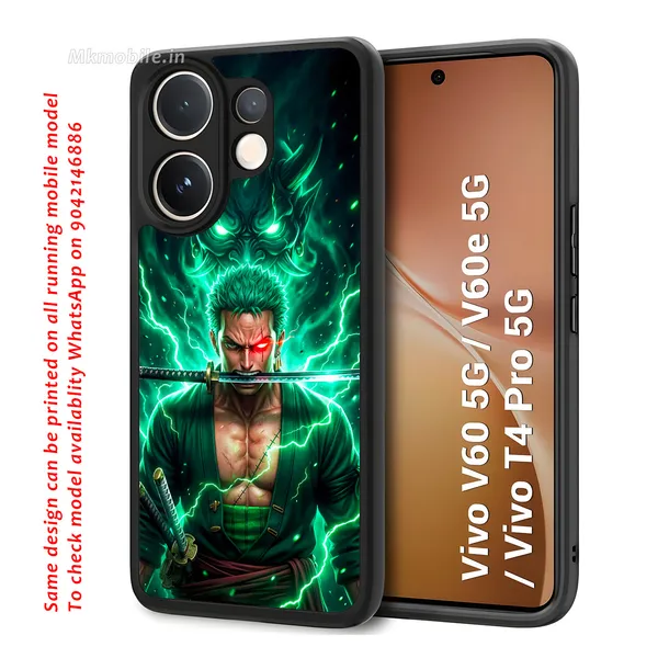 Anime_Character_Roronoa_Zoro_From_One_Piece_Design_Printed_Premium_Glossy_Back_Case_Cover_With_Camera_Protection_For_Vivo_V60_5G_/_V60e_/_T4_Pro_5G_Mk000350_Bx