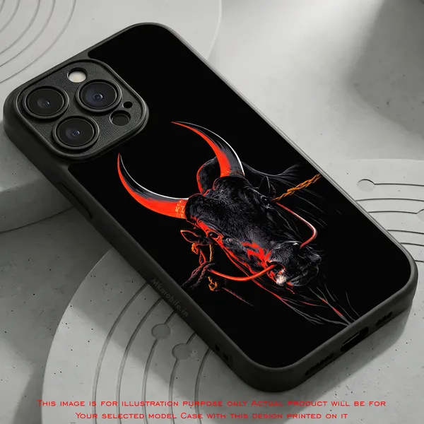 Black_Indian_Bull_Jallikattu_Kaalai_Design_Printed_Premium_Glossy_Back_Case_Cover_With_Camera_Protection_Mk000352_Bx