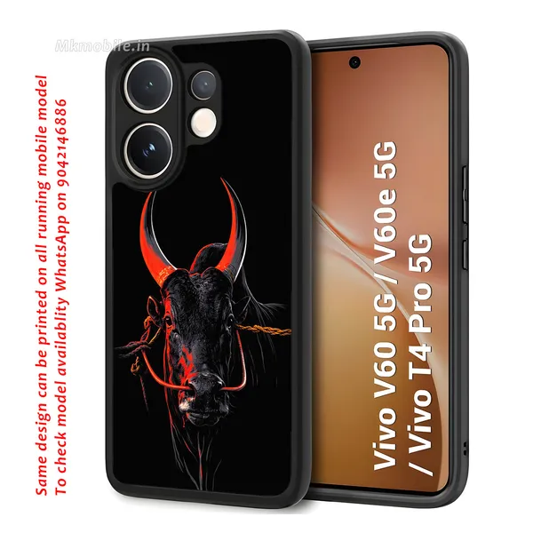 Black_Indian_Bull_Jallikattu_Kaalai_Design_Printed_Premium_Glossy_Back_Case_Cover_With_Camera_Protection_For_Vivo_V60_5G_/_V60e_/_T4_Pro_5G_Mk000352_Bx