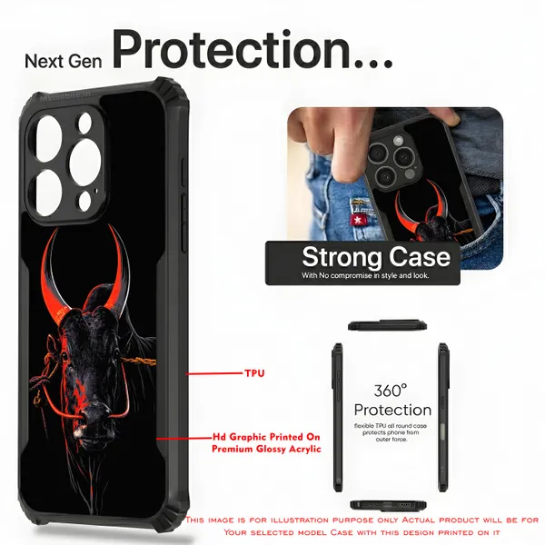 Black_Indian_Bull_Jallikattu_Kaalai_Design_Printed_Bumper_Glossy_Back_Case_Cover_With_Camera_Protection_Mk000352_Ip