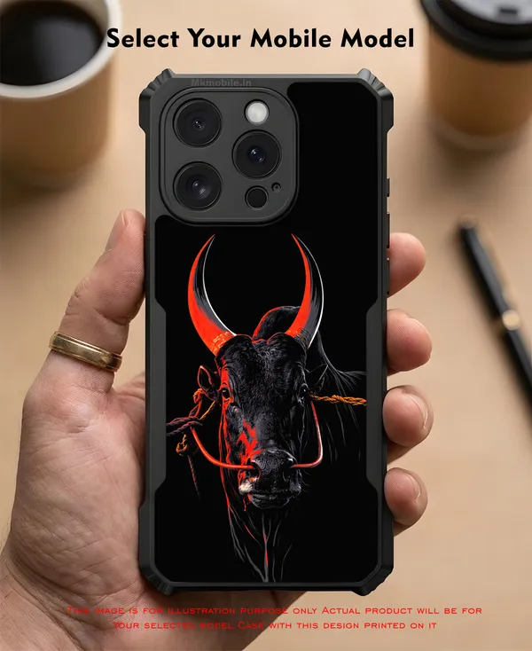 Black_Indian_Bull_Jallikattu_Kaalai_Design_Printed_Bumper_Glossy_Back_Case_Cover_With_Camera_Protection_Mk000352_Ip