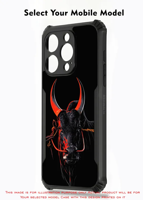 Black_Indian_Bull_Jallikattu_Kaalai_Design_Printed_Bumper_Glossy_Back_Case_Cover_With_Camera_Protection_Mk000352_Ip