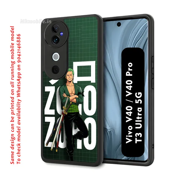 Anime_Character_Roronoa_Zoro_From_One_Piece_Design_Printed_Premium_Glossy_Back_Case_Cover_With_Camera_Protection_For_Vivo_V40_5G_/_V40_Pro_5G_/_T3_Ultra_5G_Mk000354_Bx