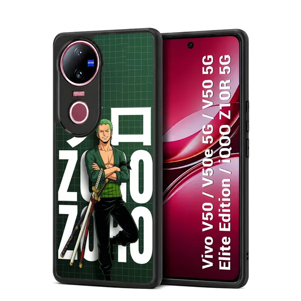 Anime_Character_Roronoa_Zoro_From_One_Piece_Design_Printed_Premium_Glossy_Back_Case_Cover_With_Camera_Protection_For_Vivo_V50_/_V50e_/_V50_5g_Elite_Edition_/_iQOO_Z10r_5g_Mk000354_Bx