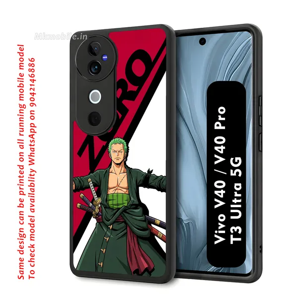 Anime_Character_Roronoa_Zoro_From_One_Piece_Design_Printed_Premium_Glossy_Back_Case_Cover_With_Camera_Protection_For_Vivo_V40_5G_/_V40_Pro_5G_/_T3_Ultra_5G_Mk000355_Bx