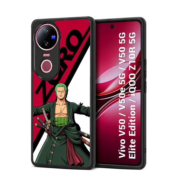Anime_Character_Roronoa_Zoro_From_One_Piece_Design_Printed_Premium_Glossy_Back_Case_Cover_With_Camera_Protection_For_Vivo_V50_/_V50e_/_V50_5g_Elite_Edition_/_iQOO_Z10r_5g_Mk000355_Bx