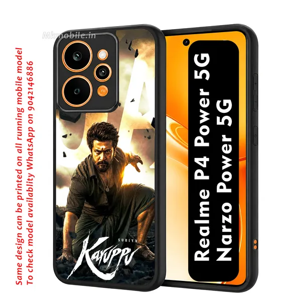 Tamil_Actor_Suriya_Karuppu_Movie_Look_Design_Printed_Premium_Glossy_Back_Case_Cover_With_Camera_Protection_For_Realme_P4_Power_5G_/_Narzo_Power_5G_Mk000359_Bx