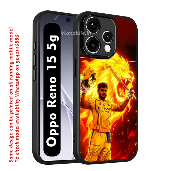 Chennai_Super_Kings_Sanju_Samson_Cricket_Player_Design_Printed_Premium_Glossy_Back_Case_Cover_With_Camera_Protection_For_OPPO_RENO_15_5g_Mk000360_Bx