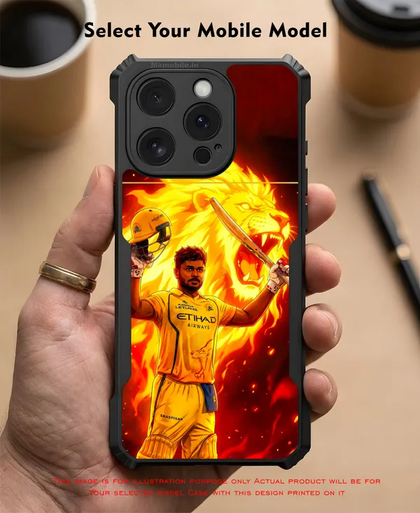 Chennai_Super_Kings_Sanju_Samson_Cricket_Player_Design_Printed_Bumper_Glossy_Back_Case_Cover_With_Camera_Protection_Mk000360_Ip