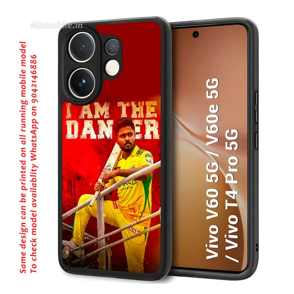 Chennai_Super_Kings_Sanju_Samson_Cricket_Player_Design_Printed_Premium_Glossy_Back_Case_Cover_With_Camera_Protection_For_Vivo_V60_5G_/_V60e_/_T4_Pro_5G_Mk000361_Bx