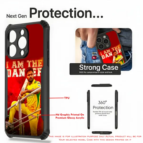 Chennai_Super_Kings_Sanju_Samson_Cricket_Player_Design_Printed_Bumper_Glossy_Back_Case_Cover_With_Camera_Protection_Mk000361_Ip