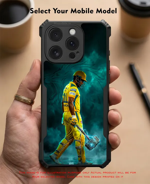 Chennai_Super_Kings_Sanju_Samson_Cricket_Player_Design_Printed_Bumper_Glossy_Back_Case_Cover_With_Camera_Protection_Mk000362_Ip