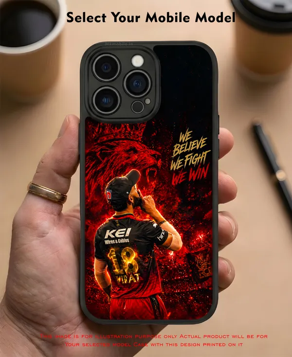 Rcb_Cricket_Player_King_Kohli_Design_Printed_Premium_Glossy_Back_Case_Cover_With_Camera_Protection_Mk000371_Bx
