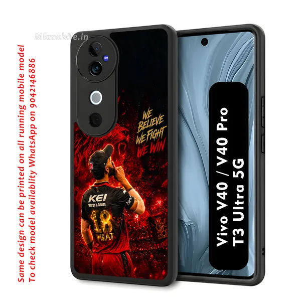 Rcb_Cricket_Player_King_Kohli_Design_Printed_Premium_Glossy_Back_Case_Cover_With_Camera_Protection_For_Vivo_V40_5G_/_V40_Pro_5G_/_T3_Ultra_5G_Mk000371_Bx