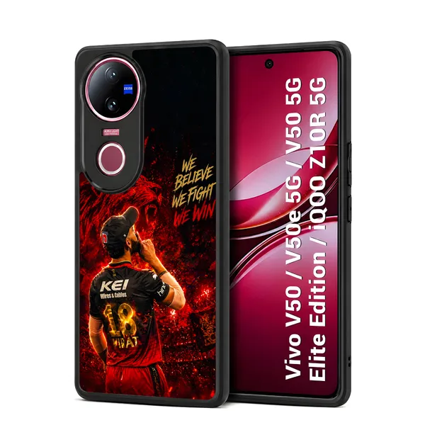 Rcb_Cricket_Player_King_Kohli_Design_Printed_Premium_Glossy_Back_Case_Cover_With_Camera_Protection_For_Vivo_V50_/_V50e_/_V50_5g_Elite_Edition_/_iQOO_Z10r_5g_Mk000371_Bx