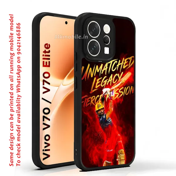 Rcb_Cricket_Player_King_Kohli_Design_Printed_Premium_Glossy_Back_Case_Cover_With_Camera_Protection_For_Vivo_V70_5G_/_V70_5G_Elite_Mk000372_Bx