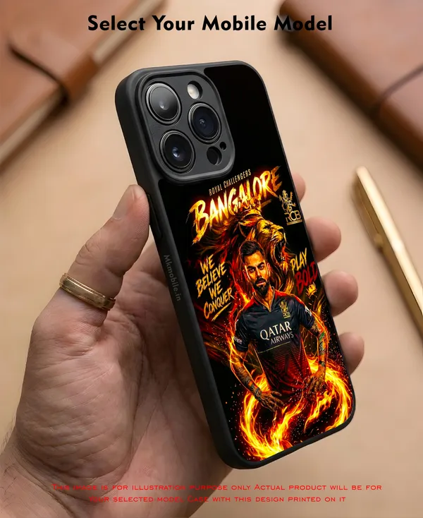 Rcb_Cricket_Player_King_Kohli_Design_Printed_Premium_Glossy_Back_Case_Cover_With_Camera_Protection_Mk000373_Bx