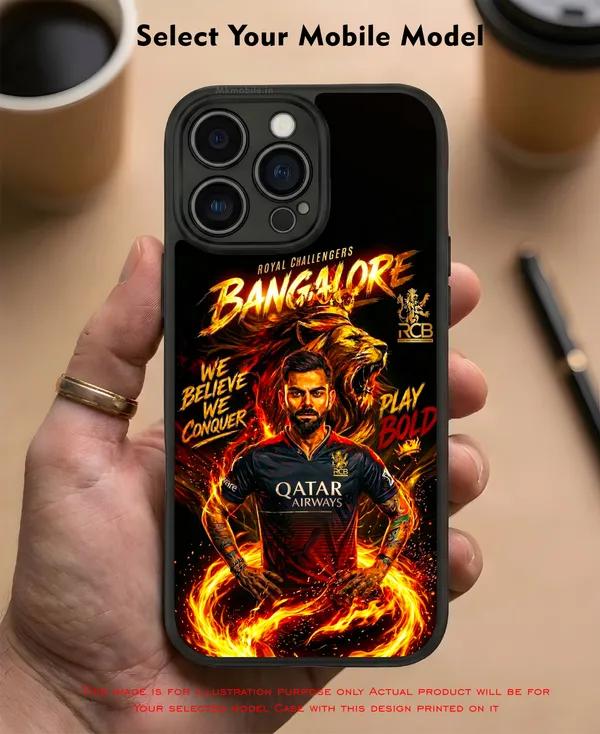 Rcb_Cricket_Player_King_Kohli_Design_Printed_Premium_Glossy_Back_Case_Cover_With_Camera_Protection_Mk000373_Bx